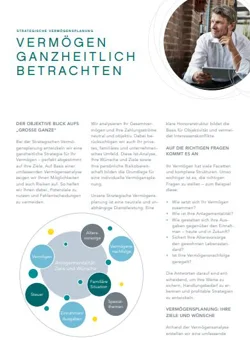 Strategische Vermögensplanung