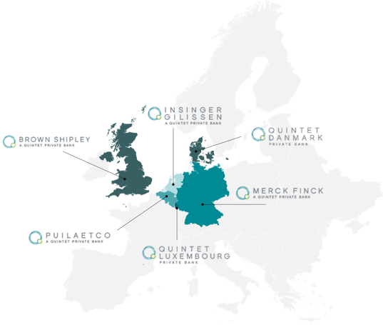 Quintet Map Europe